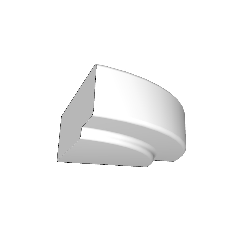 Treviso Radius End Cornice Block - Universal