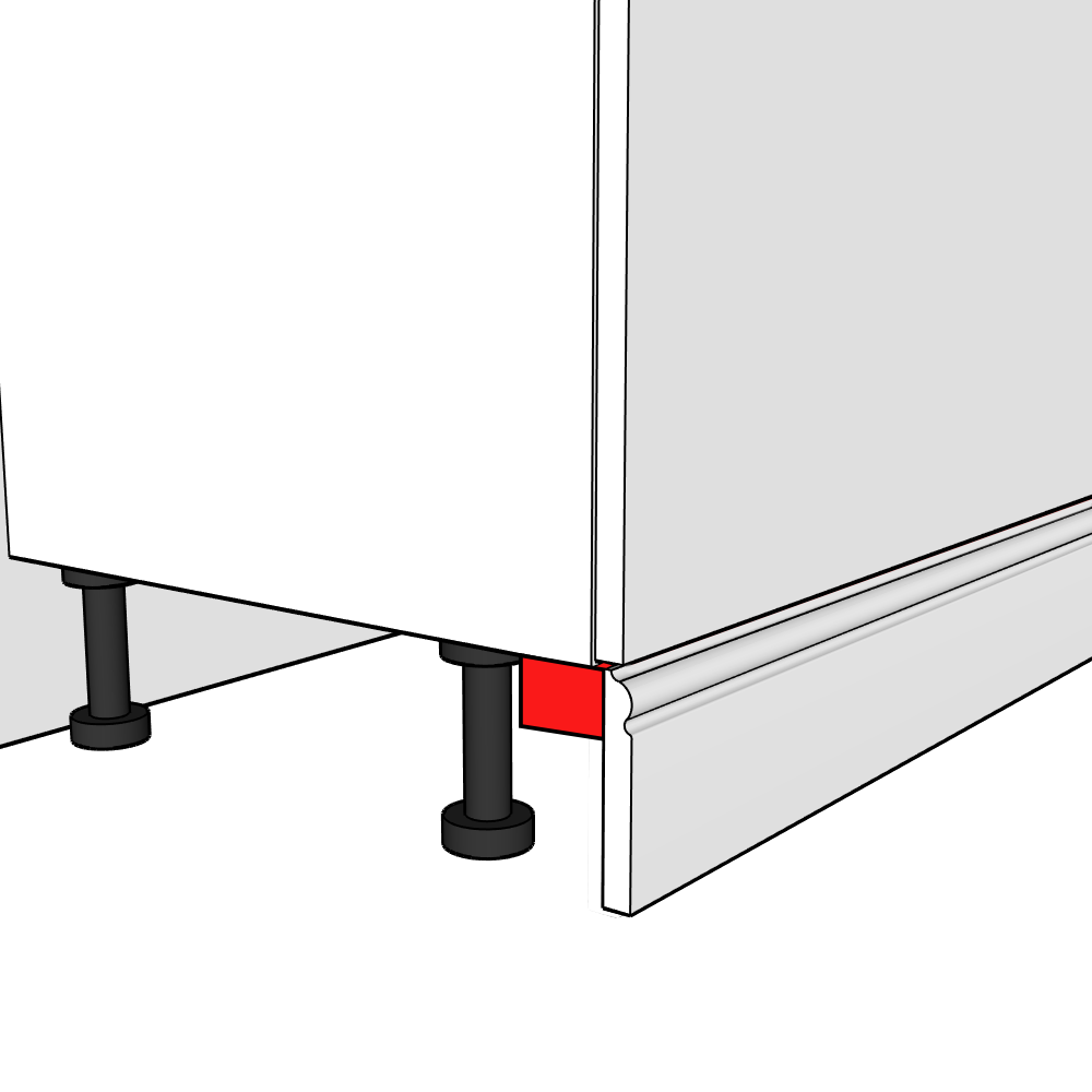 St.Ives Smooth Matt Torus Plinth Connector Rail - 3m
